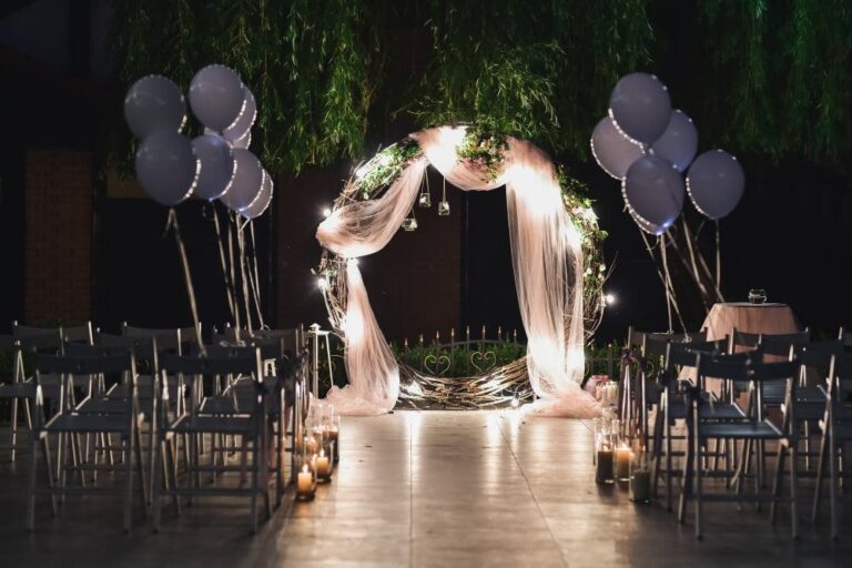 Bodas con globos y telas | Wink Eventos